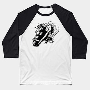 Horse head Baseball T-Shirt